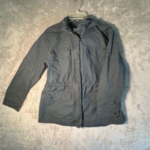 Universal Thread Goods Co., Jacket With Hood, Zip Up Snap Closure Size M ‎ Blue
